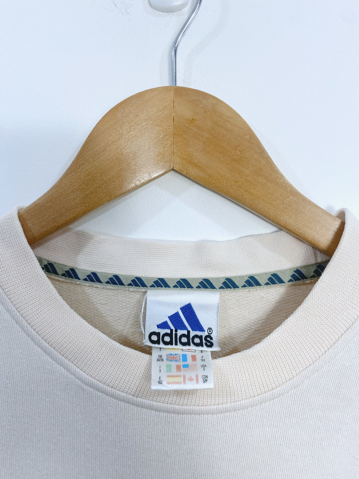 Vintage 90s Adidas Embroidered Sweatshirt L