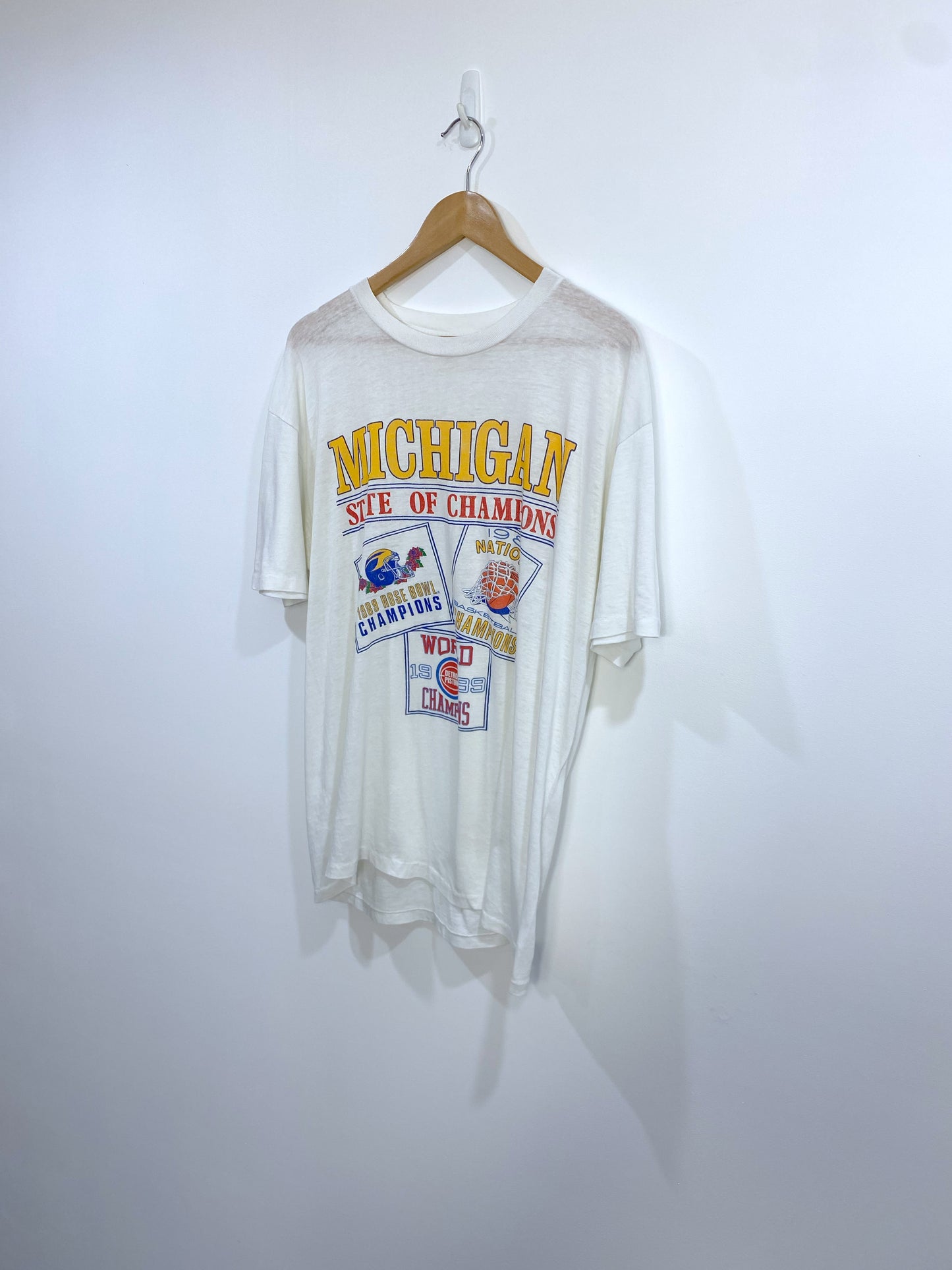Vintage 1989 Michigan Champions T-shirt M