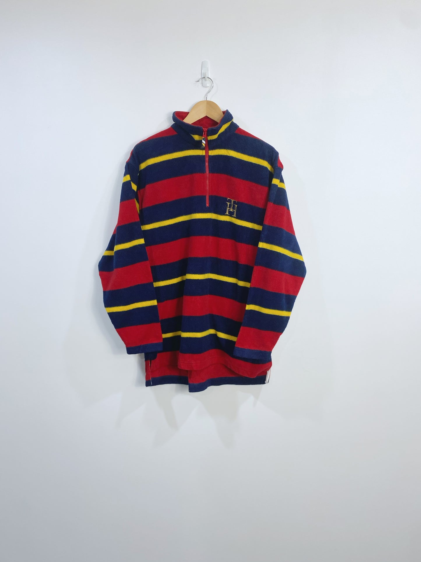 Vintage Tommy Hilfiger Embroidered Fleece 1/4 Zip L