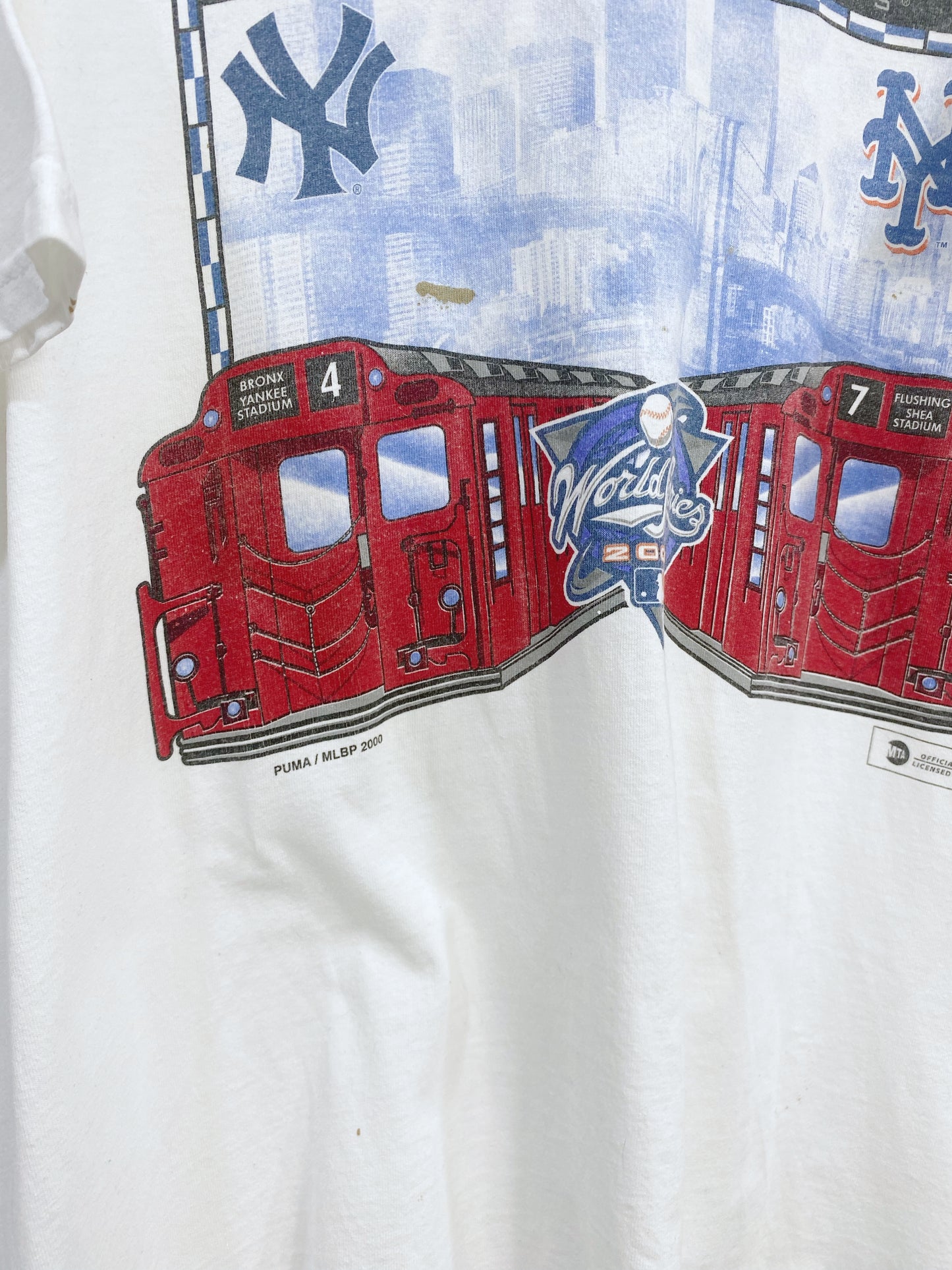 Vintage New York Yankees Vs New York Mets T-shirt L
