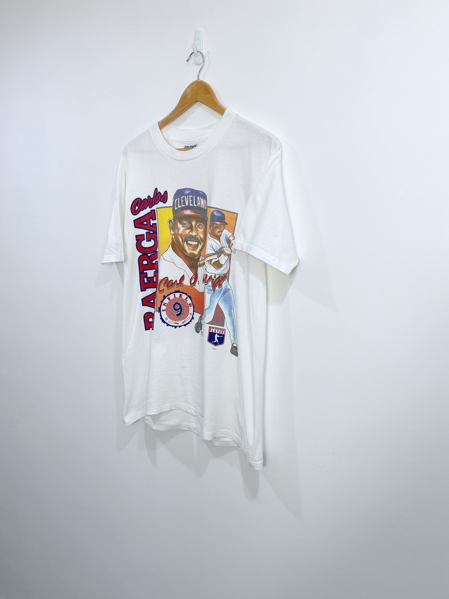 Vintage 1995 Carlos Baerga Cleveland T-shirt L