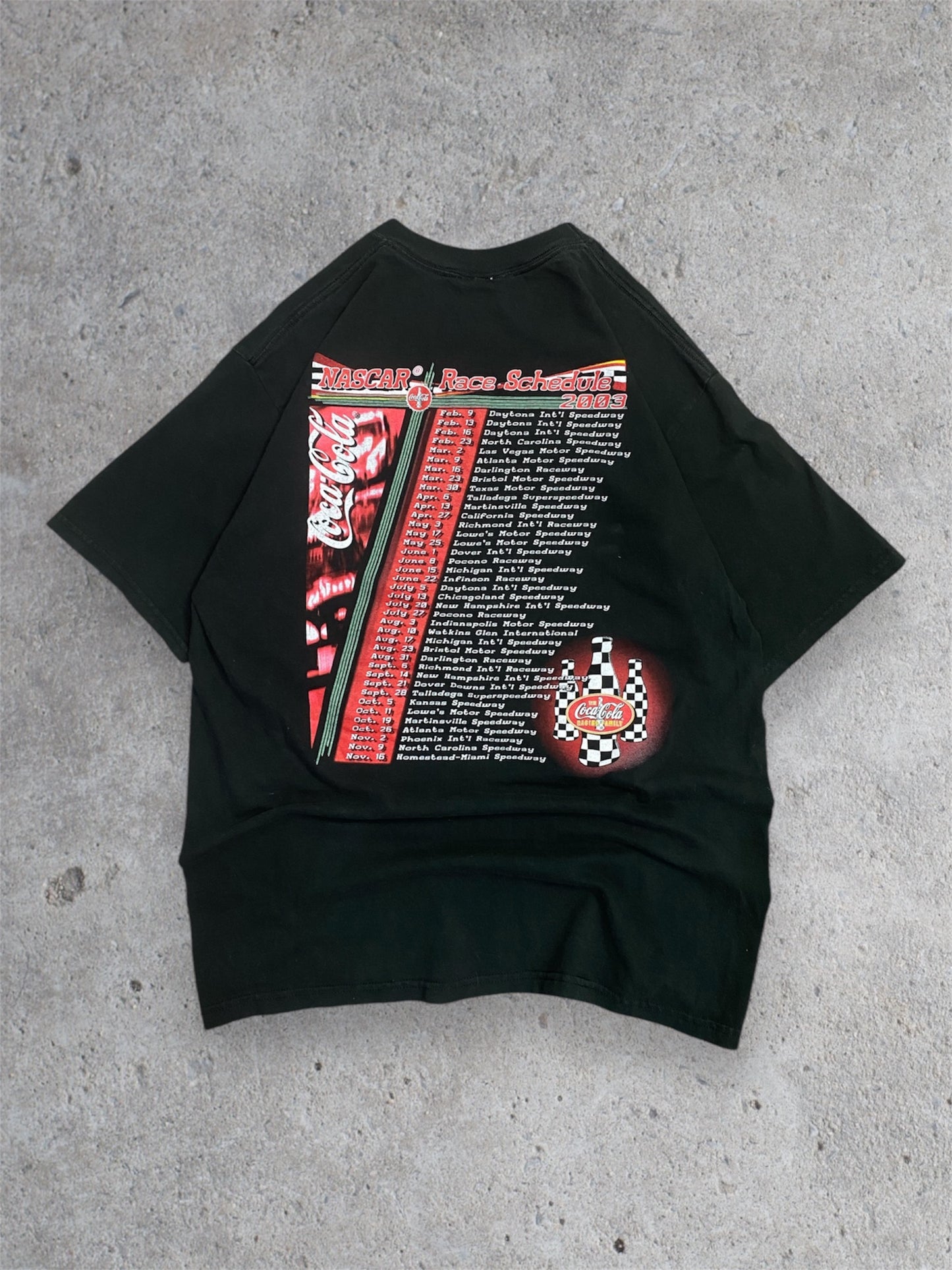 Vintage Coca Cola Nascar Racing Family T-shirt L