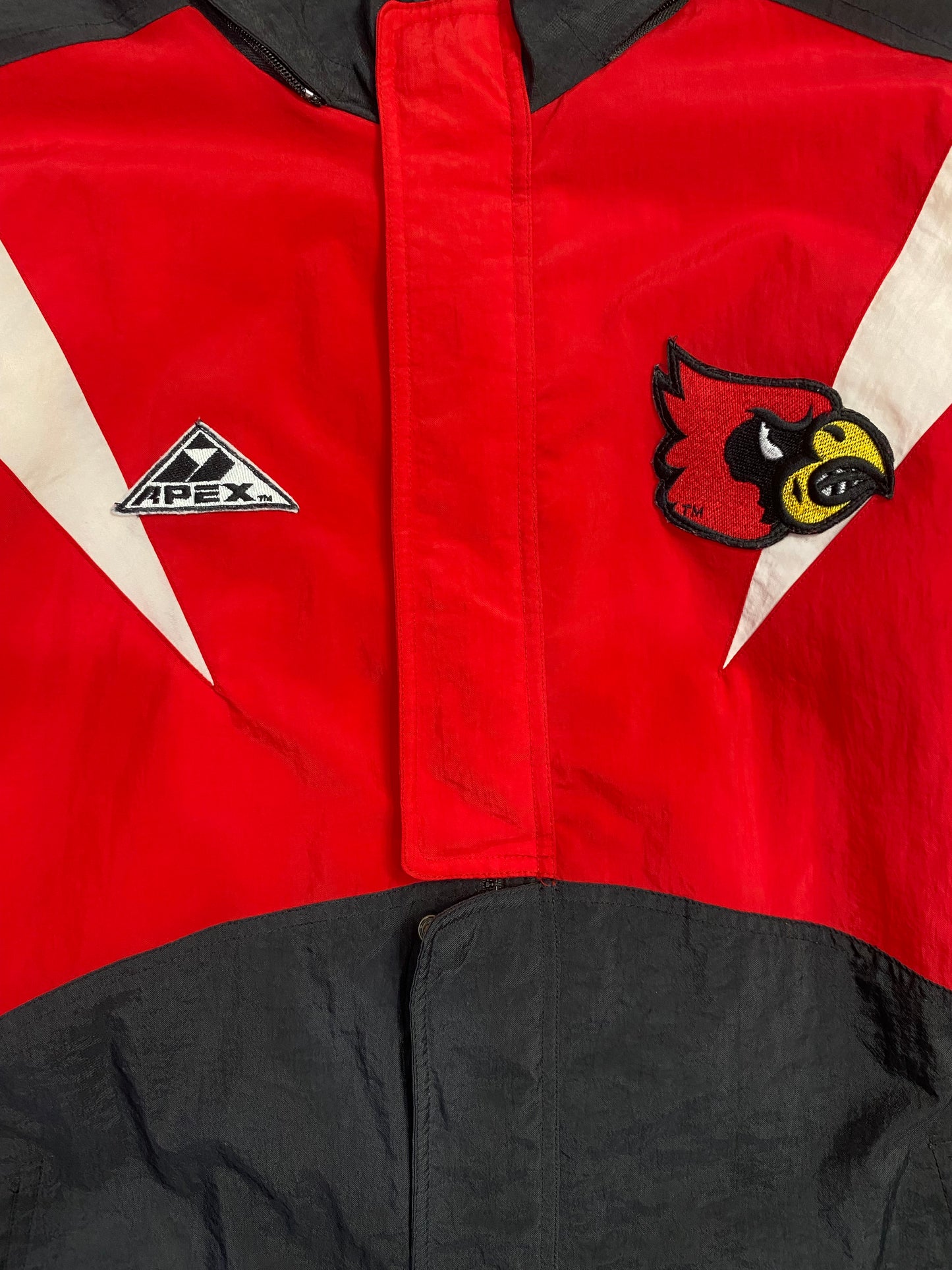 Vintage 90s Louisville Cardinals Apex One Quilted Jacket XL