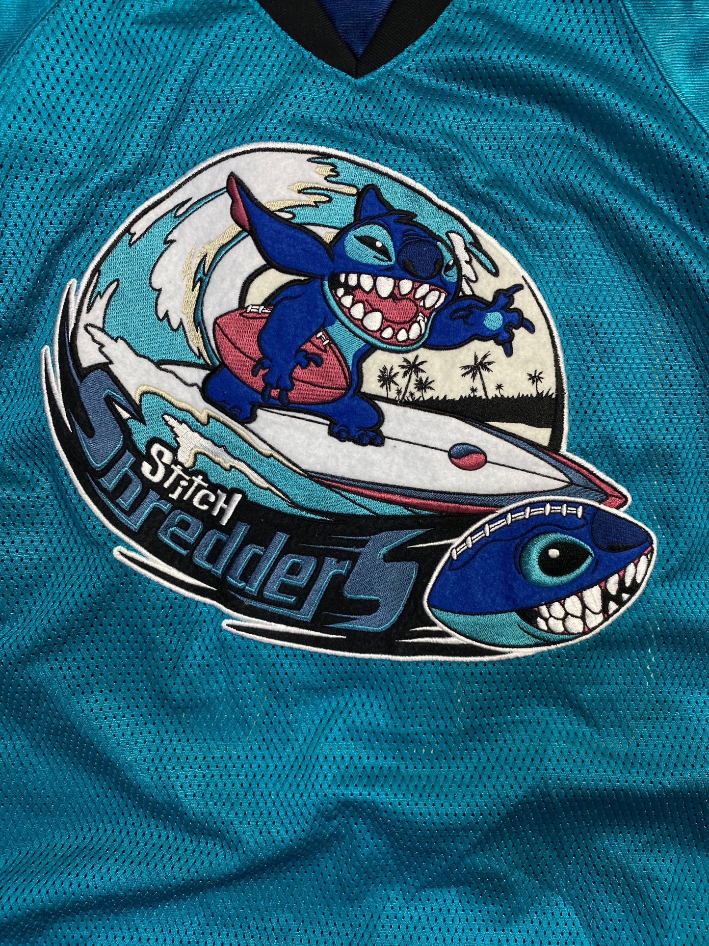 Vintage Disney Lilo & Stitch Experiment 626 Stitch Shredders Football Jersey XL