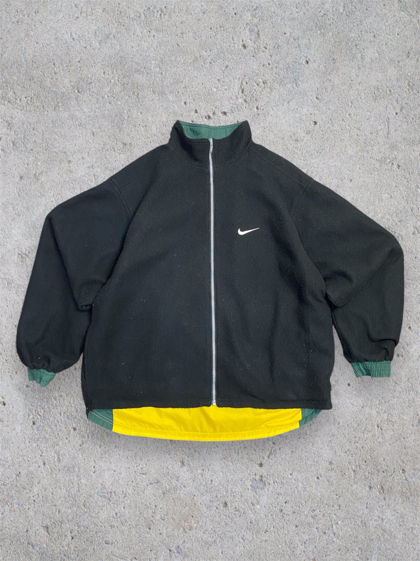 Vintage 90s Nike Reversible Fleece Jacket L