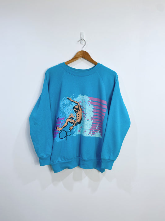 Vintage 90s Ocean Pacific Surf Sweatshirt M