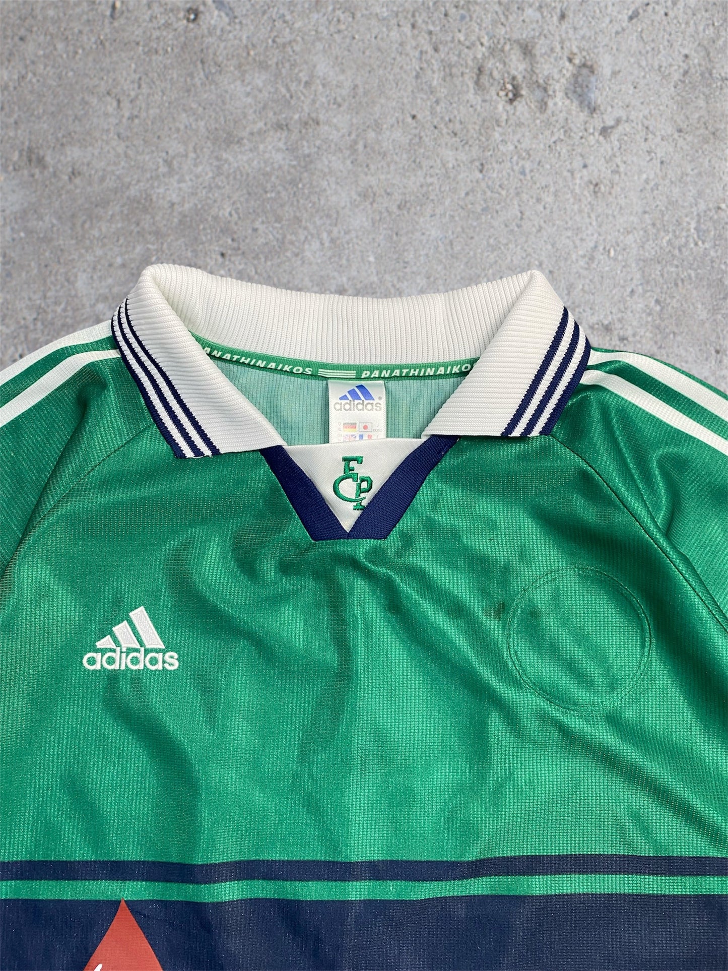 Vintage 1999-2000 Panathinaikos Adidas Home Jersey XL