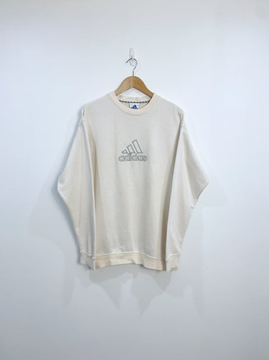 Vintage 90s Adidas Embroidered Sweatshirt L