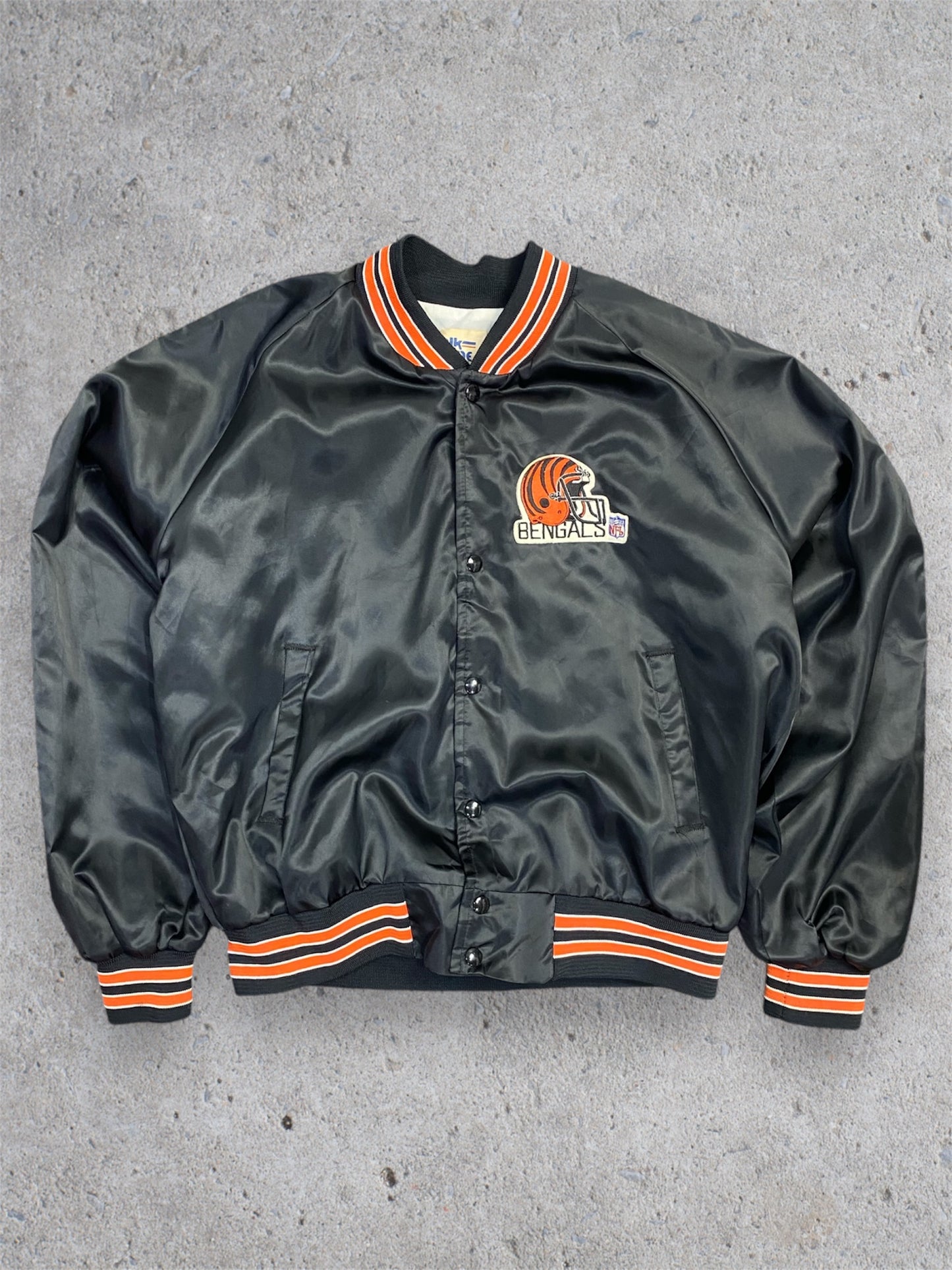 Vintage 80s Cincinnati Bengals Chalk Line Jacket L