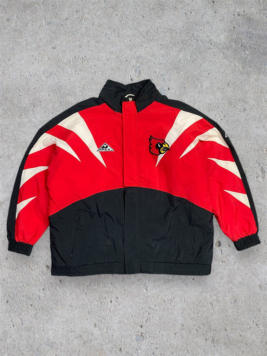 Vintage 90s Louisville Cardinals Apex One Quilted Jacket XL