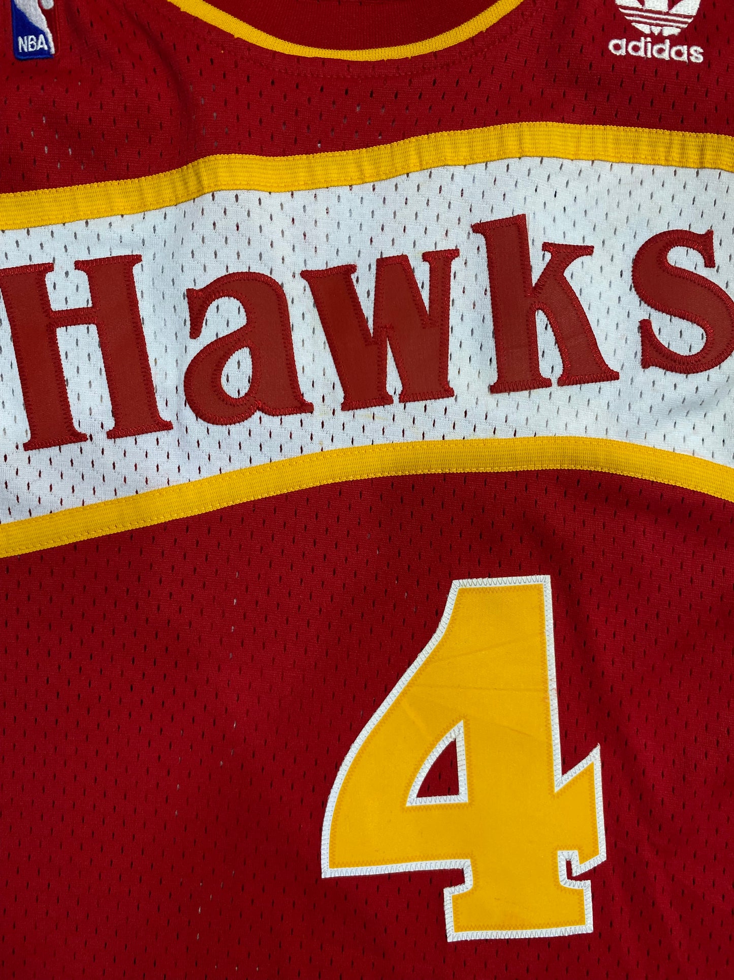 Spud Webb Atlanta Hawks Adidas Jersey Hardwood Classics L