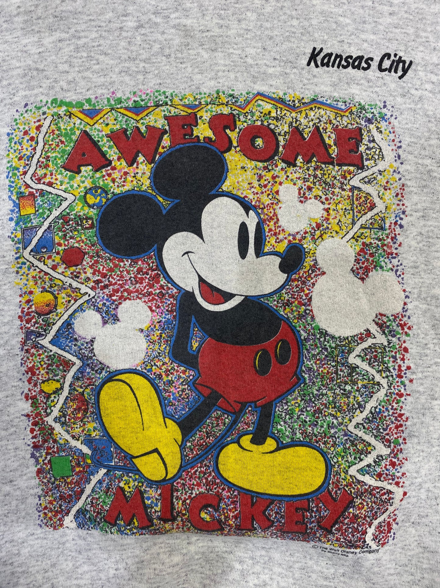 Vintage 90s Mickey Mouse Awesome Kansas City Sherry Mig Sweatshirt M