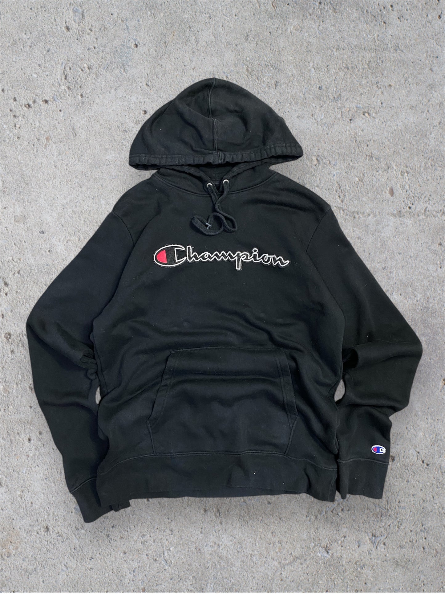 Vintage Champion Embroidered Hoodie L