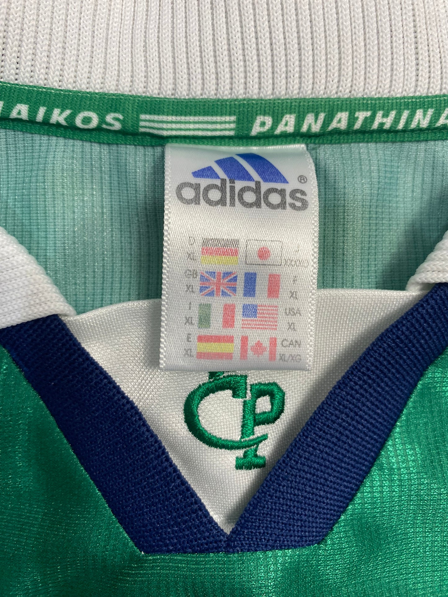 Vintage 1999-2000 Panathinaikos Adidas Home Jersey XL