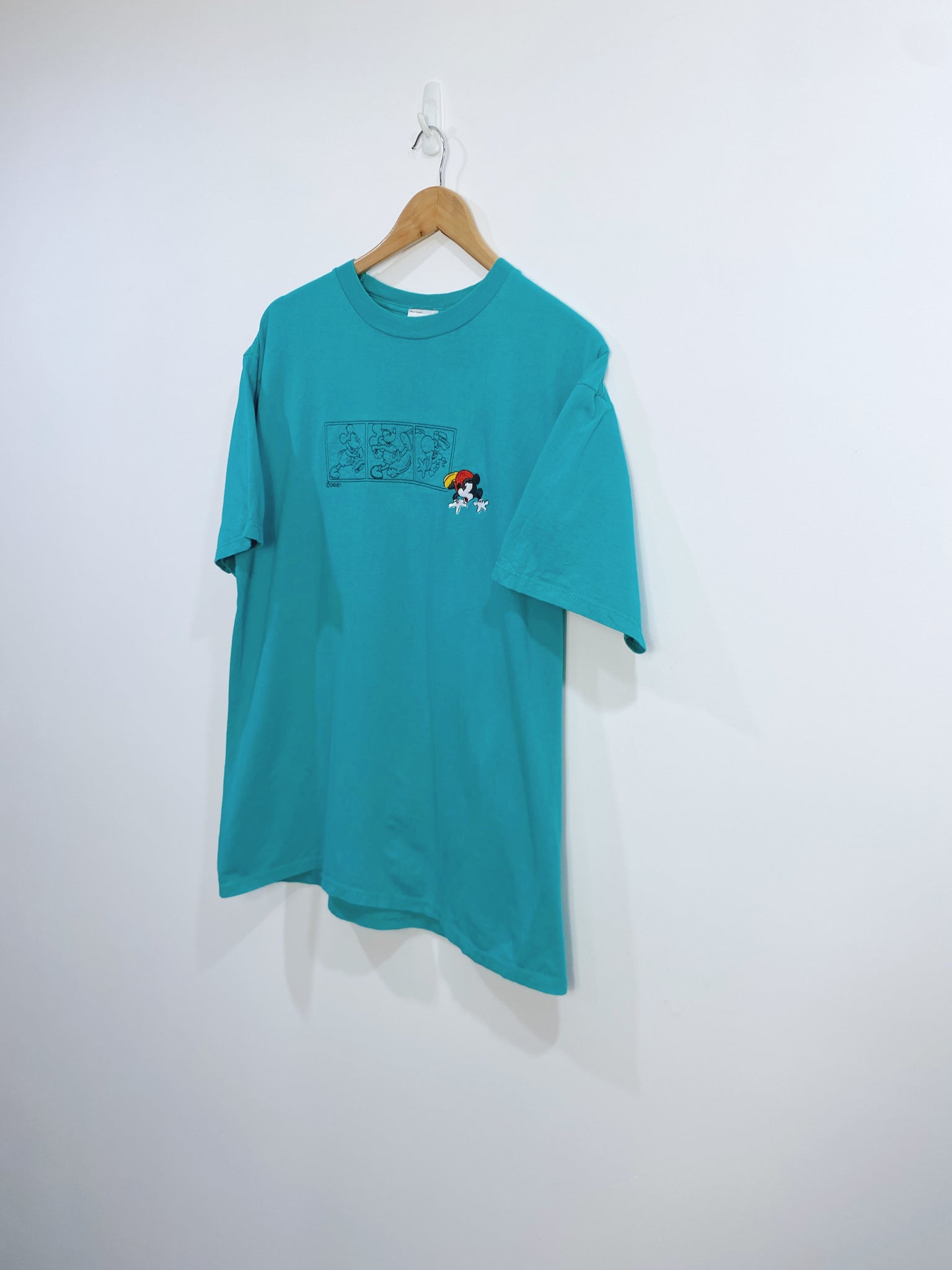 Vintage Mickey Mouse Embroidered T-shirt L