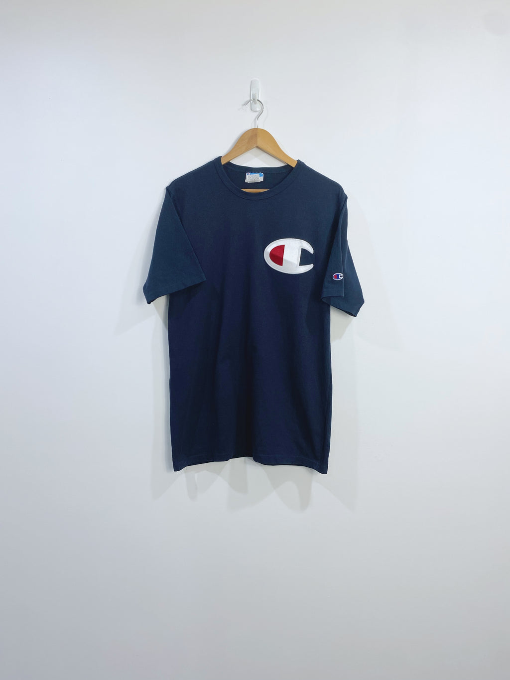 Vintage 90s Champion Embroidered T-shirt L