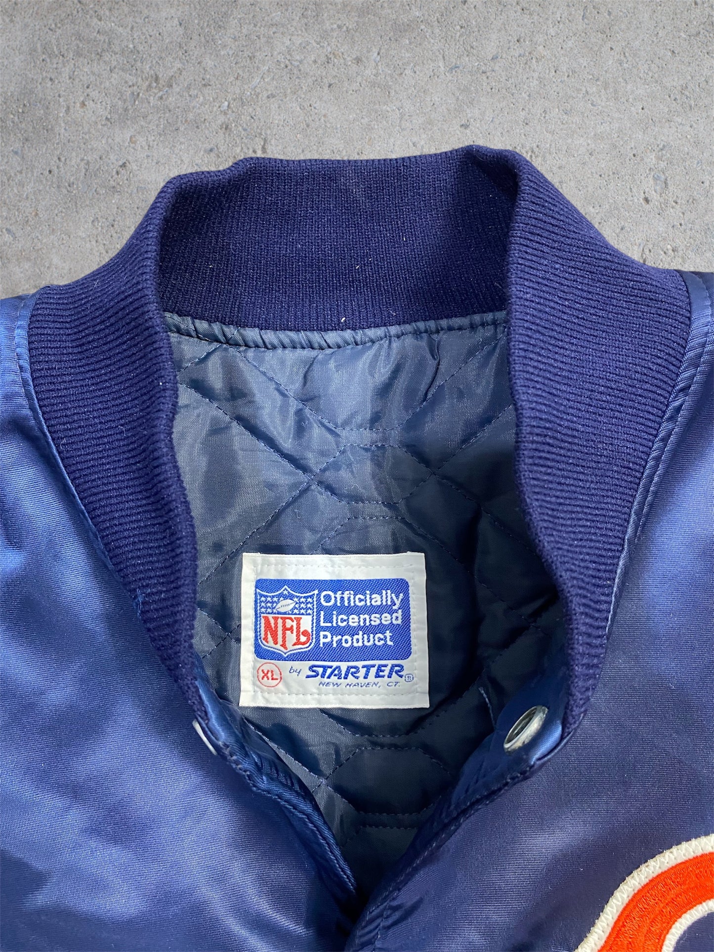 Vintage 1980s Chicago Cubs Pro Line Starter Satin Quilted Jacket L