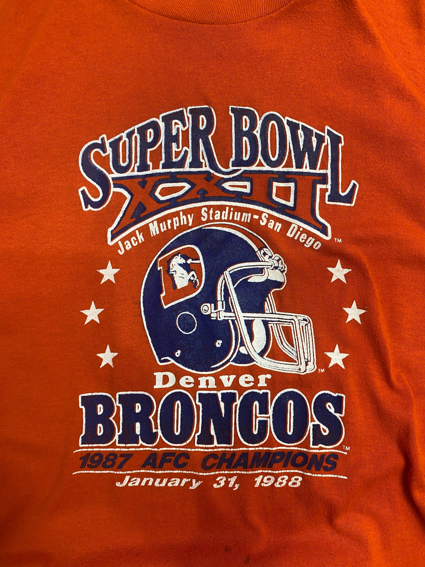 Vintage 1987 Denver Broncos Championship T-shirt M