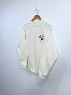 Vintage 90s Quiksilver Embroidered Sweatshirt L