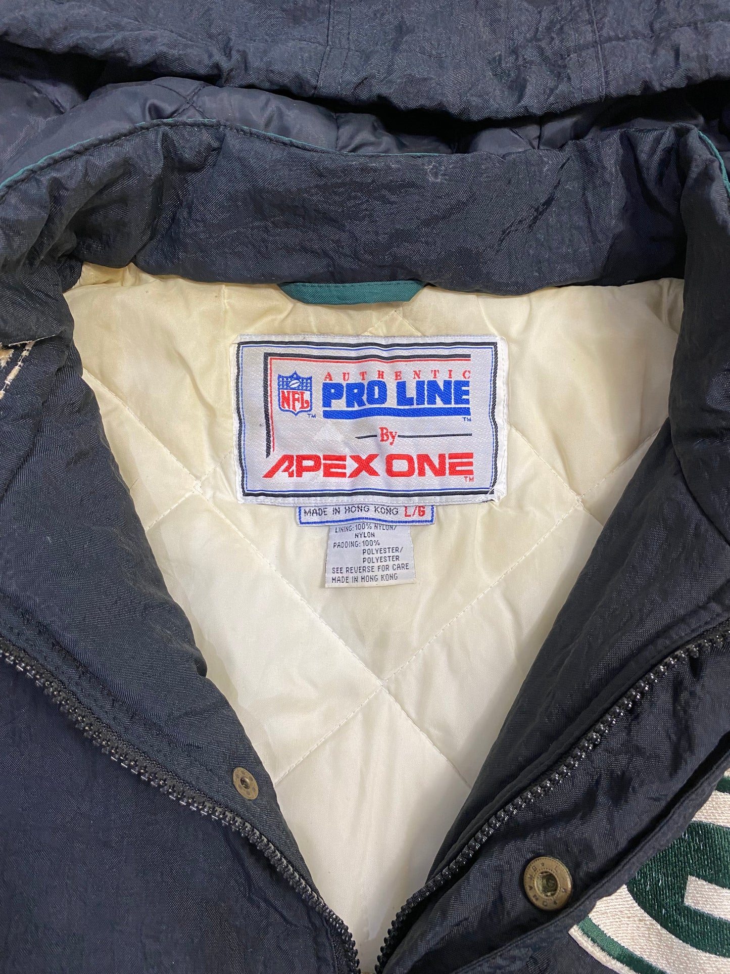 Vintage 90s GreenBay Packers Pro Line Apex Quilted Jacket L