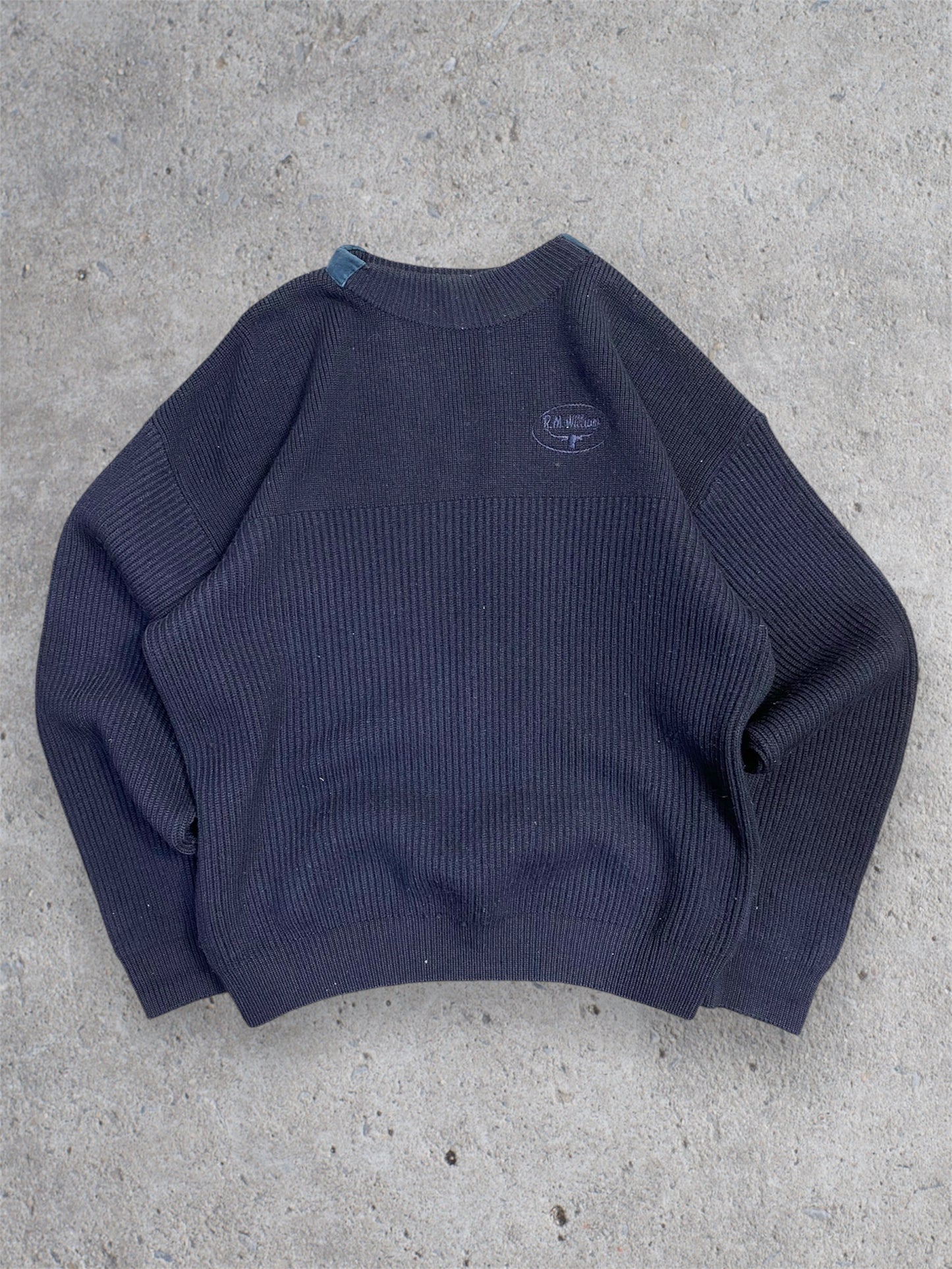 Vintage 90s RM Williams Embroidered Pure Wool Sweatshirt L