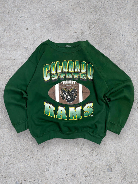 Vintage 90s Colorado State Rams College Sweatshirt L