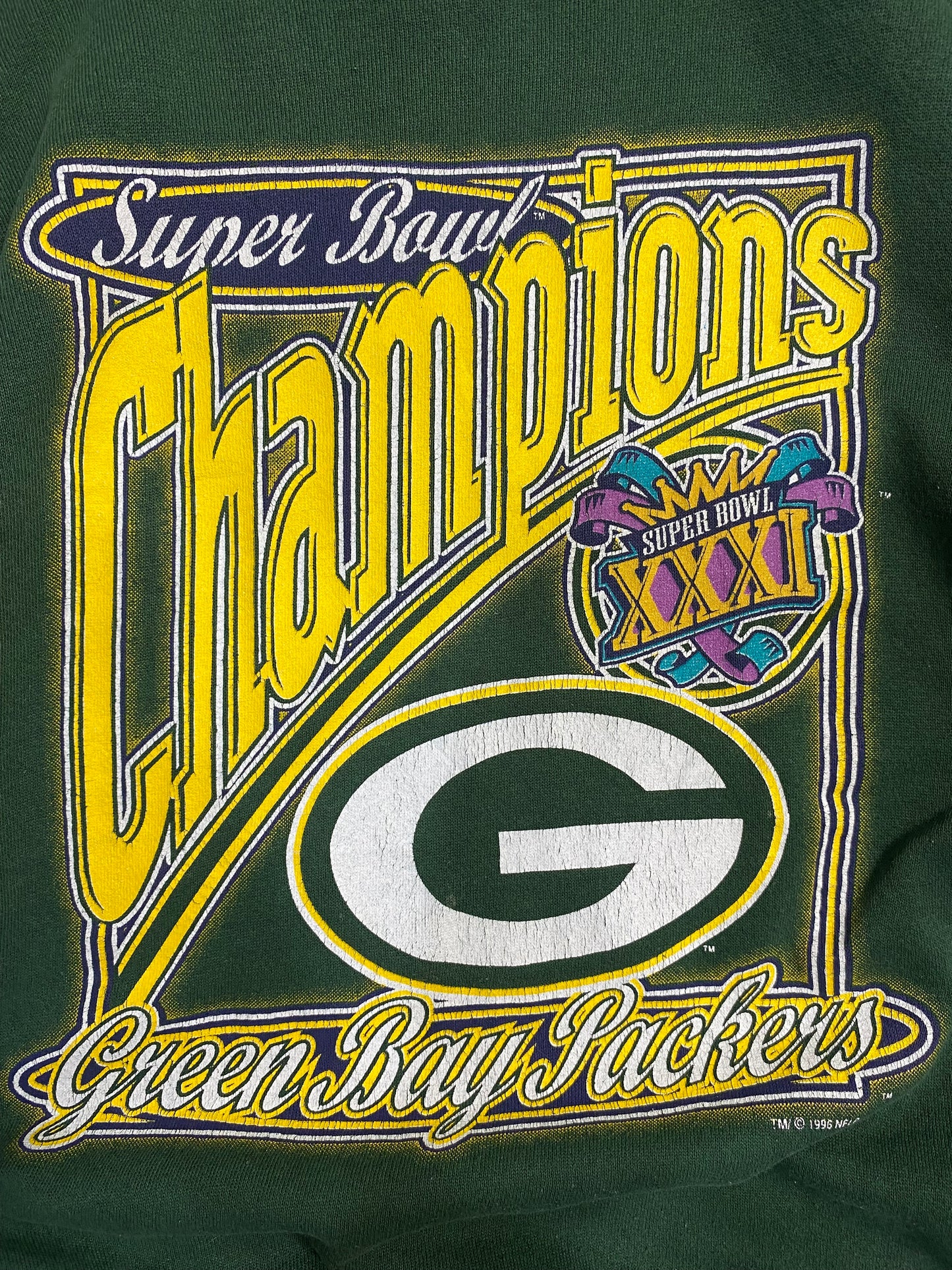 Vintage 1996 GreenBay Packers Championship Sweatshirt L