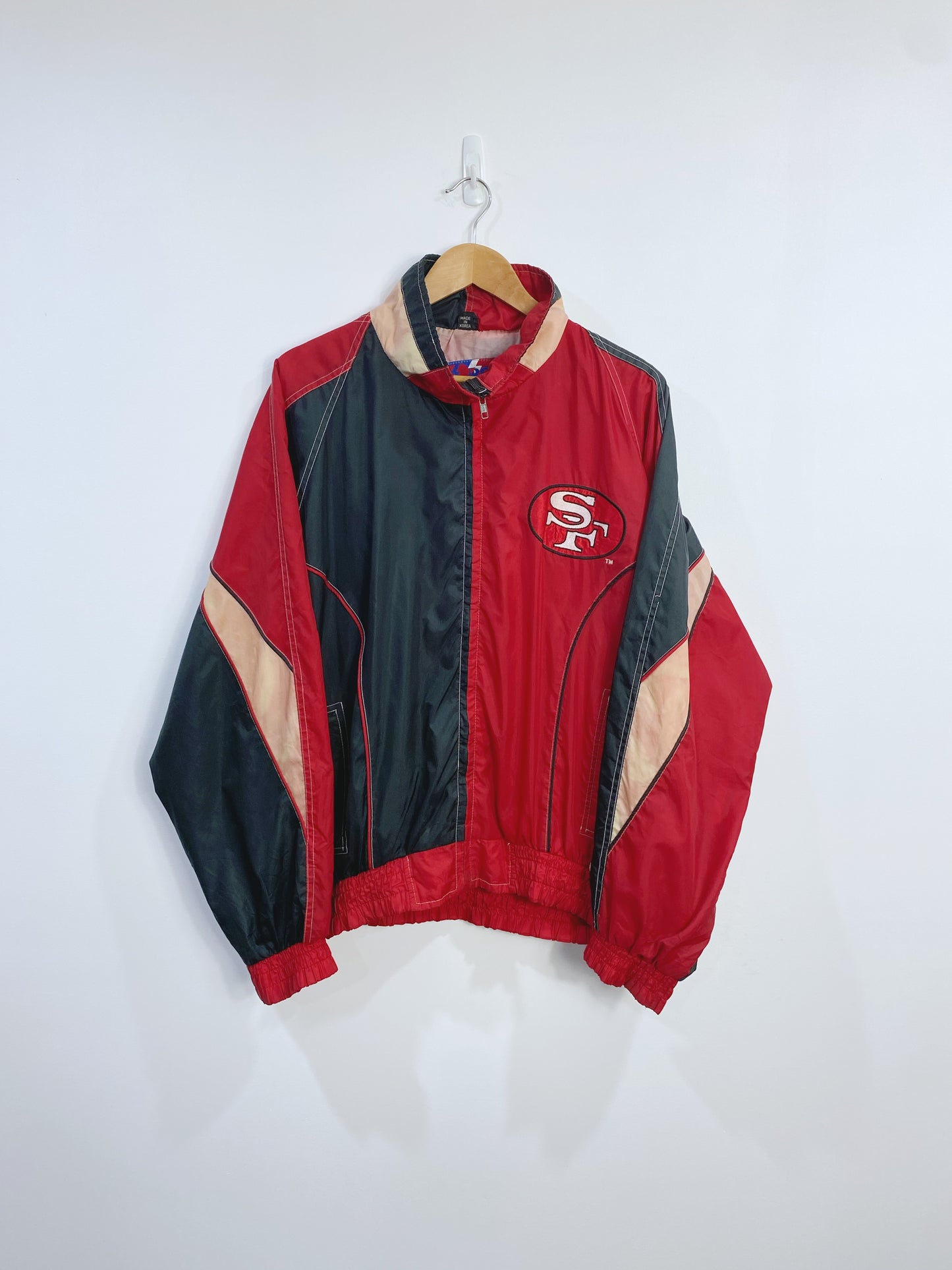 Vintage 90s Rare San Francisco 49ers Jacket By Daniel Young Fully Embroidered L