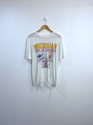 Vintage 1989 Michigan Champions T-shirt M