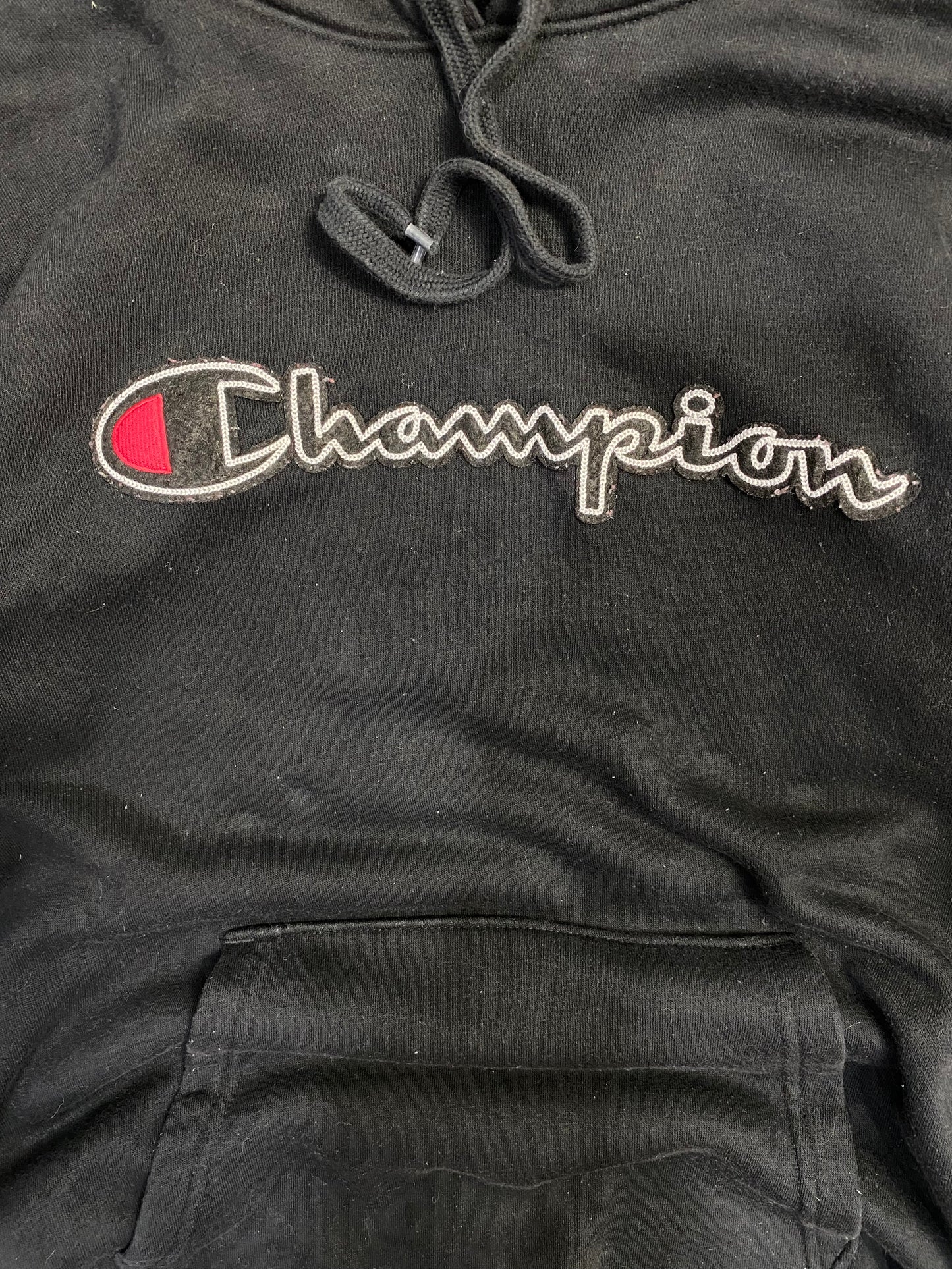 Vintage Champion Embroidered Hoodie L