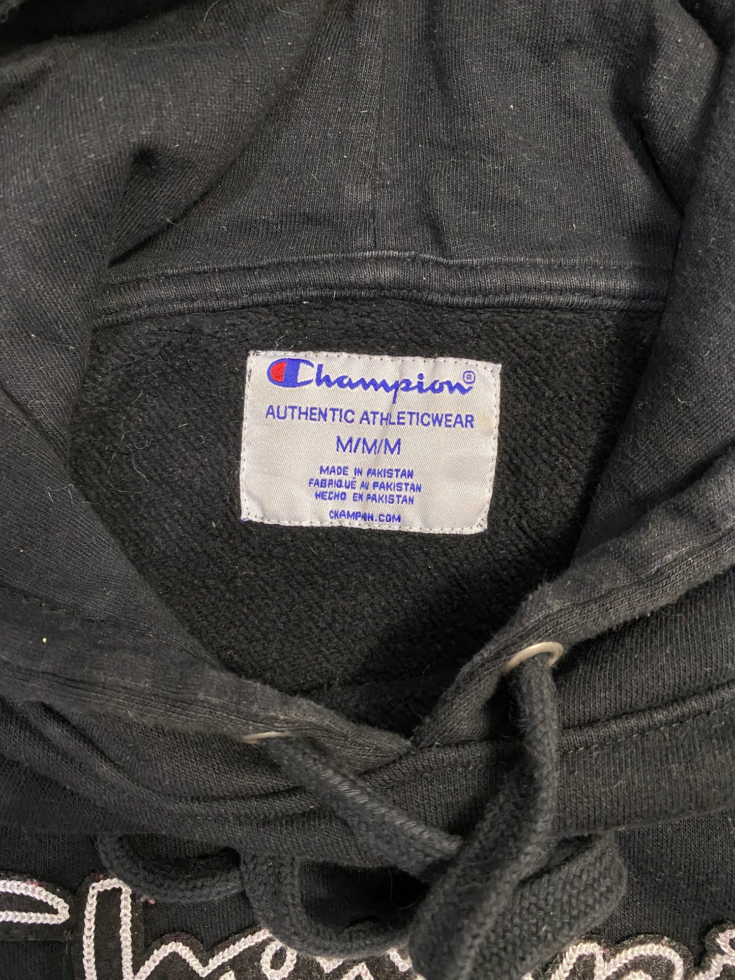 Vintage Champion Embroidered Hoodie L