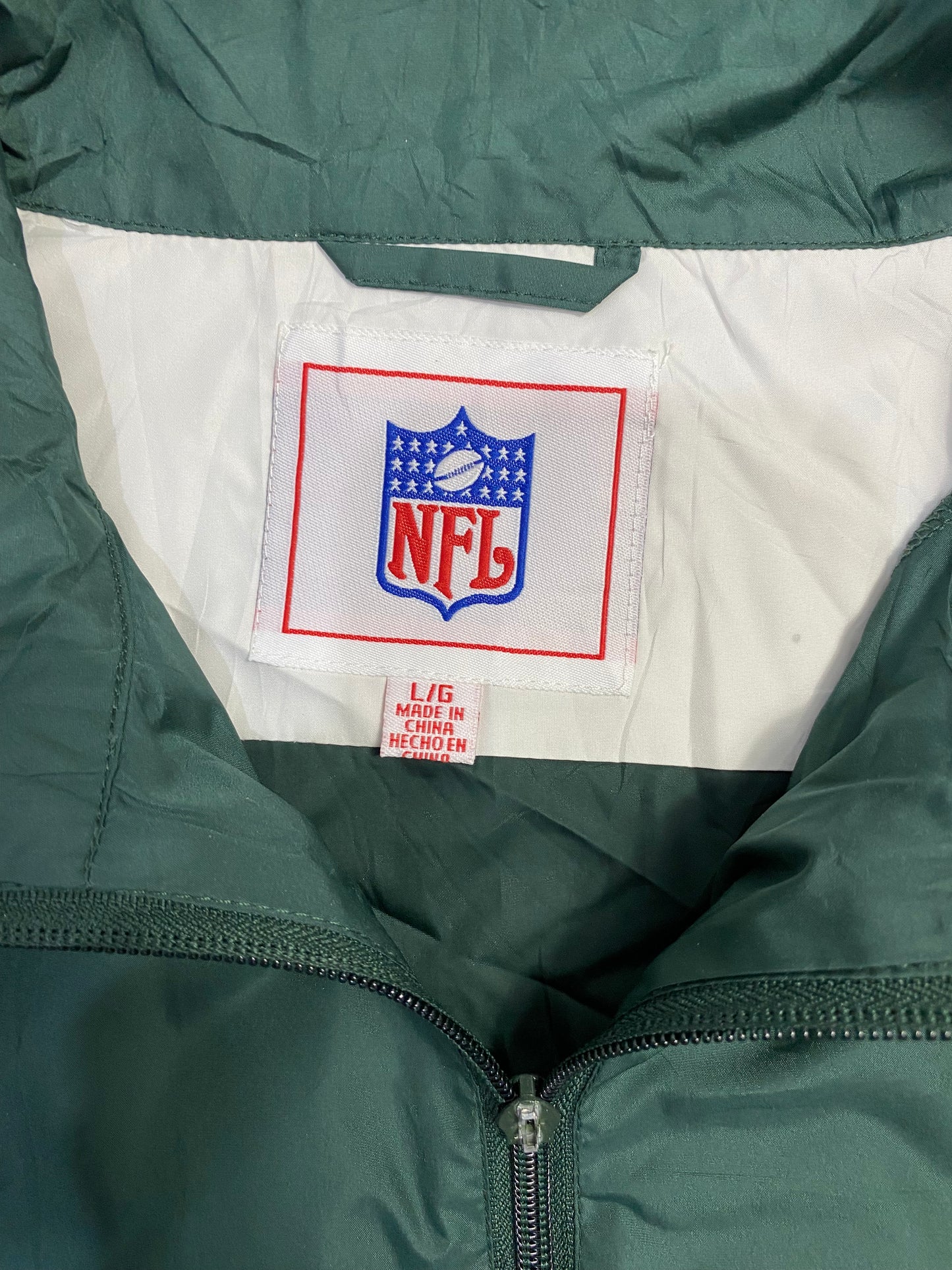 Vintage GreenBay Packers Embroidered Wind Breaker L