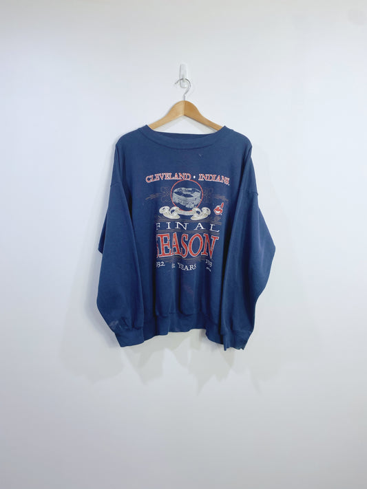 Vintage 1993 Cleveland Indians Championship Sweatshirt L