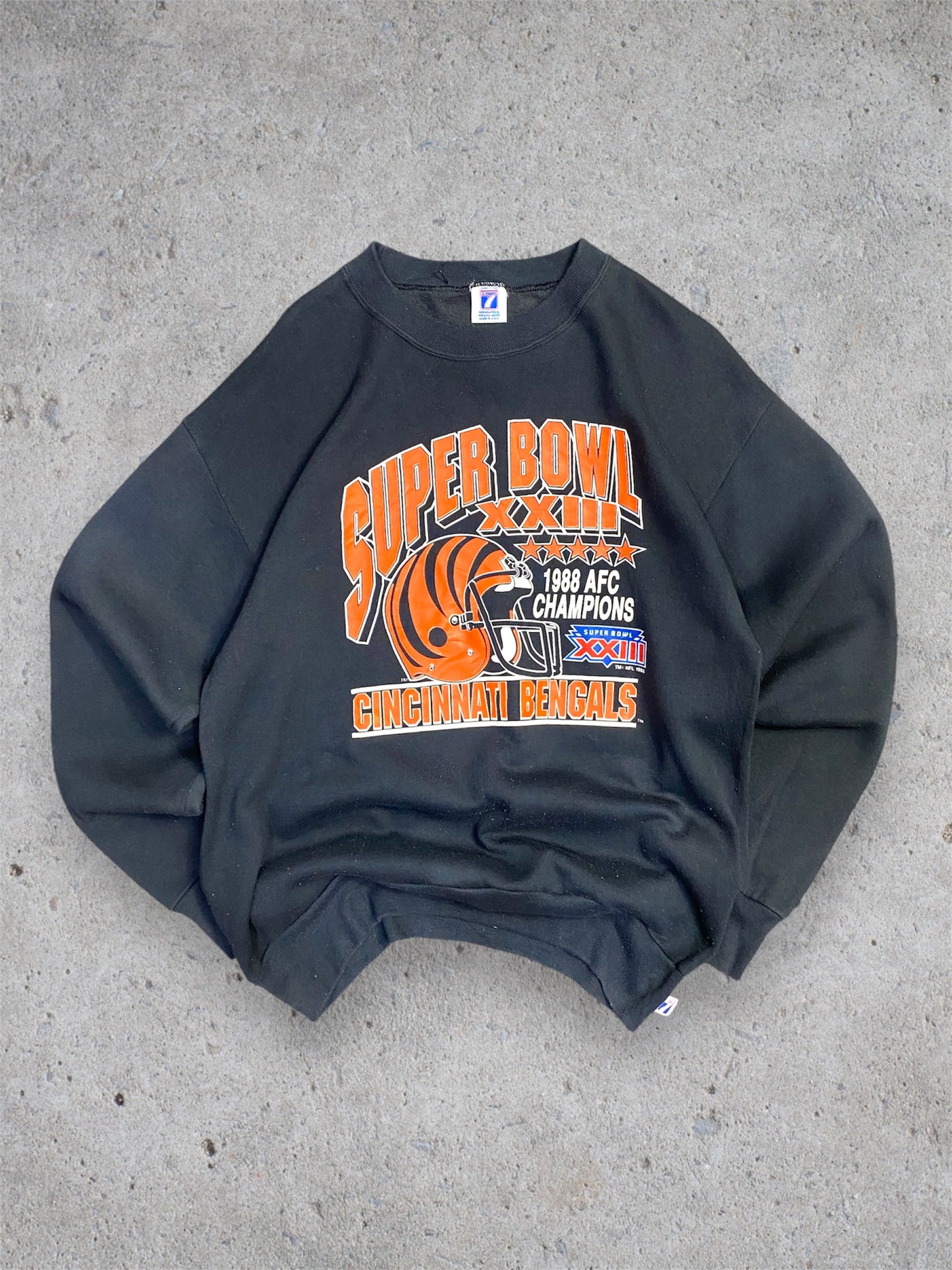 Vintage 1988 Rare Cincinnati Bengals Championship Sweatshirt L