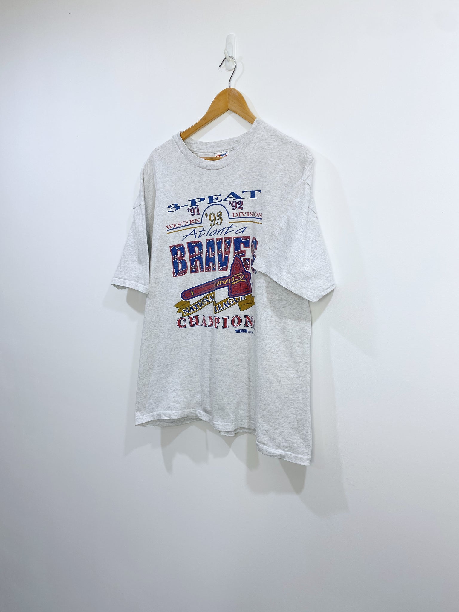 Vintage 1993 Atlanta Braves Championship T-shirt L