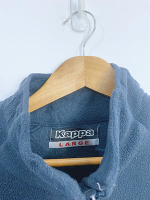 Vintage Kappa Embroidered Fleece Jacket L
