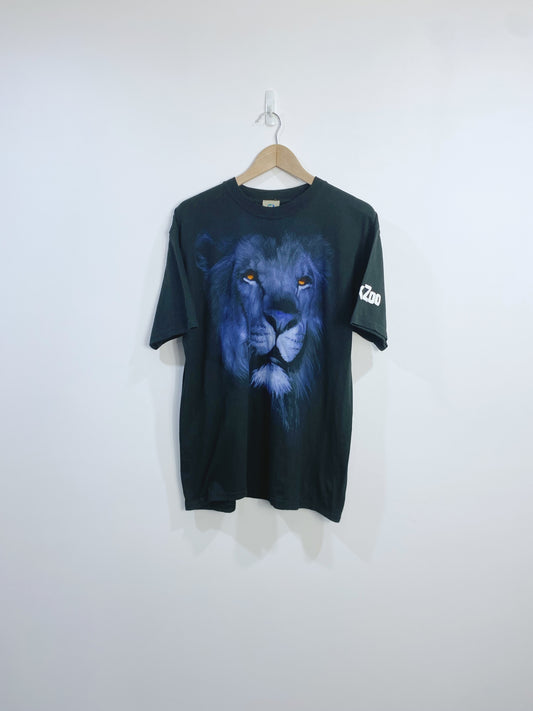Vintage Liquid Blue Lion T-shirt M