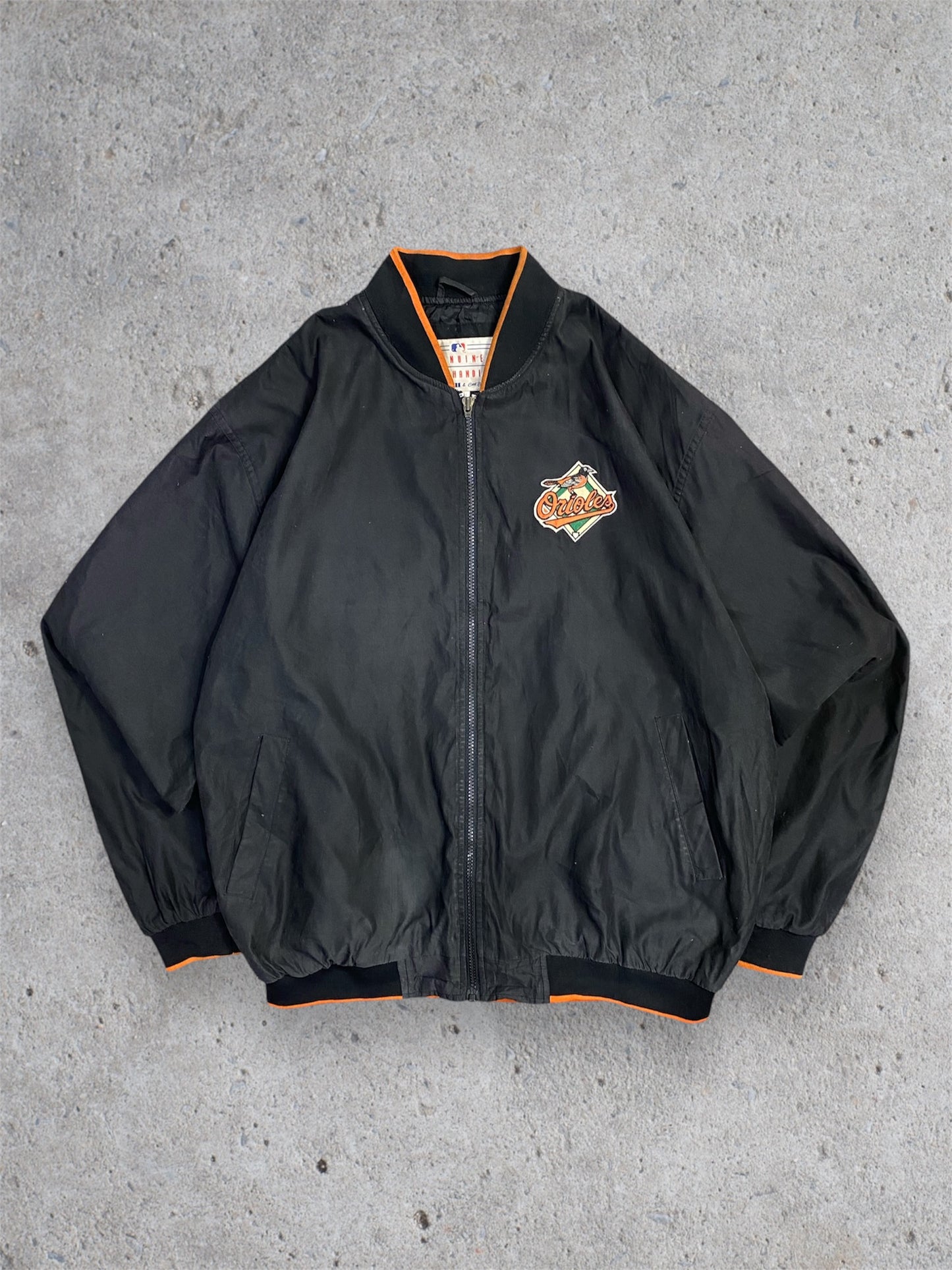 Vintage 90s Baltimore Orioles Embroidered Carl Banks Jacket L