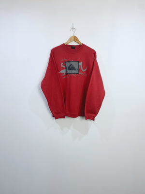 Vintage QuikSilver Embroidered Sweatshirt L