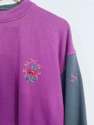 Vintage 90s Puma Embroidered Sweatshirt L