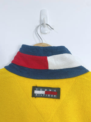 Vintage Tommy Hilfiger Embroidered Fleece Jacket L