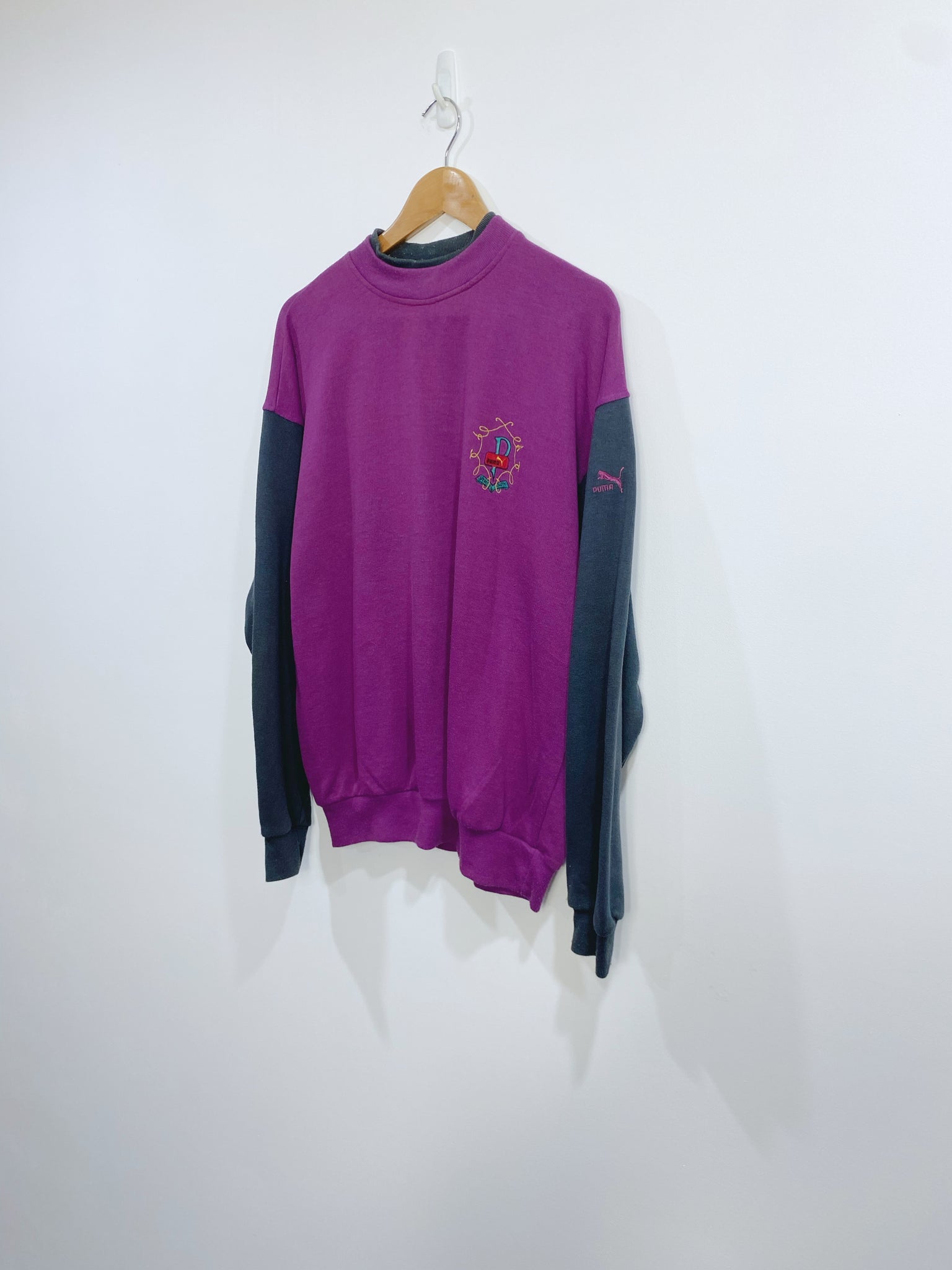 Vintage 90s Puma Embroidered Sweatshirt L