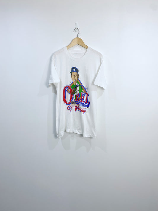 Vintage 1988 LA Dodgers Orel Hershiser Cy Young T-shirt M