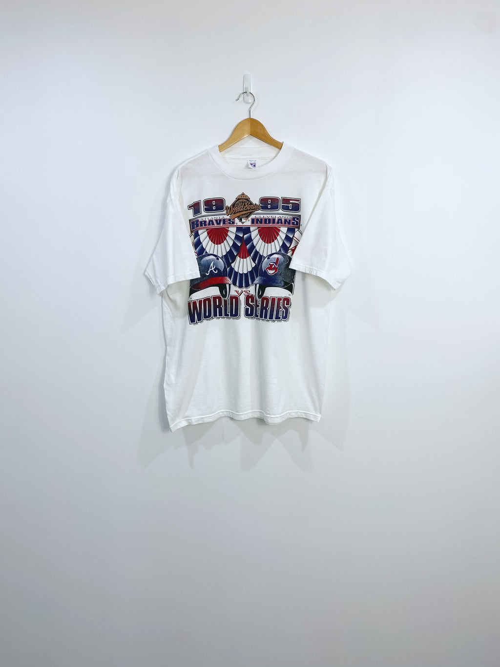 Vintage 1995 Braves Vs Indians Championship T-shirt L