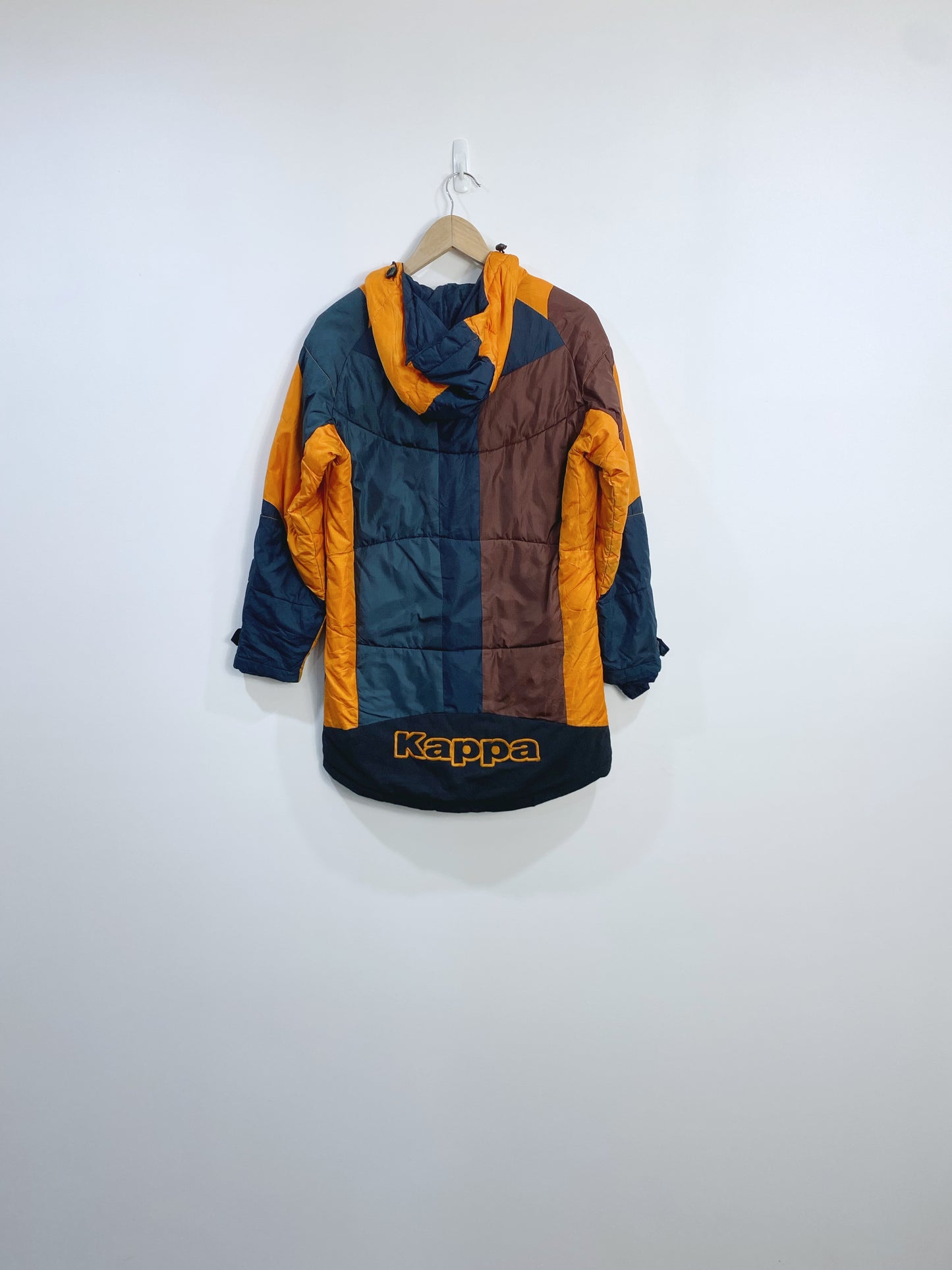 Vintage Rare 90s Kappa Embroidered Puffer Jacket M