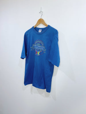 Vintage 1991 World Gymnastics Championship Embroidered T-shirt M