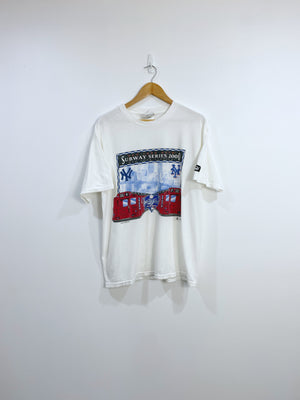 Vintage NY Mets Vs NY Yankees T-shirt L