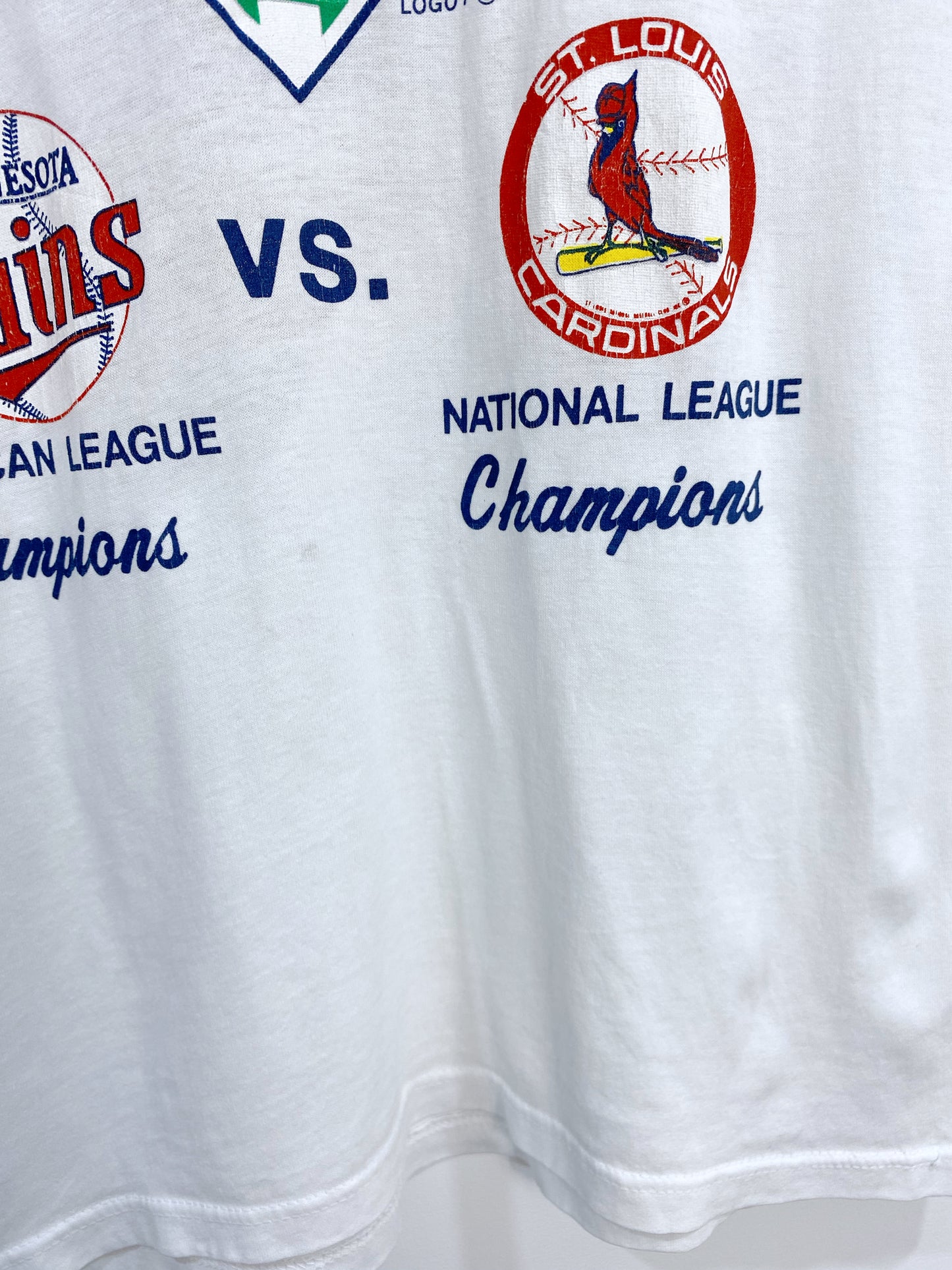 Vintage 1987 Twins Vs Cardinals Championship T-shirt S