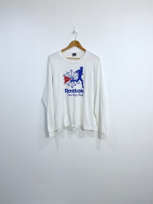 Vintage 90s Reebok Racing Club LongSleeve Shirt L