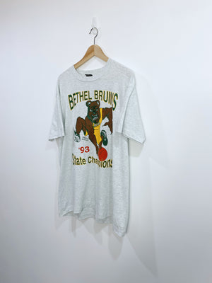 Vintage 1993 Bethel Bruins Championship T-shirt L